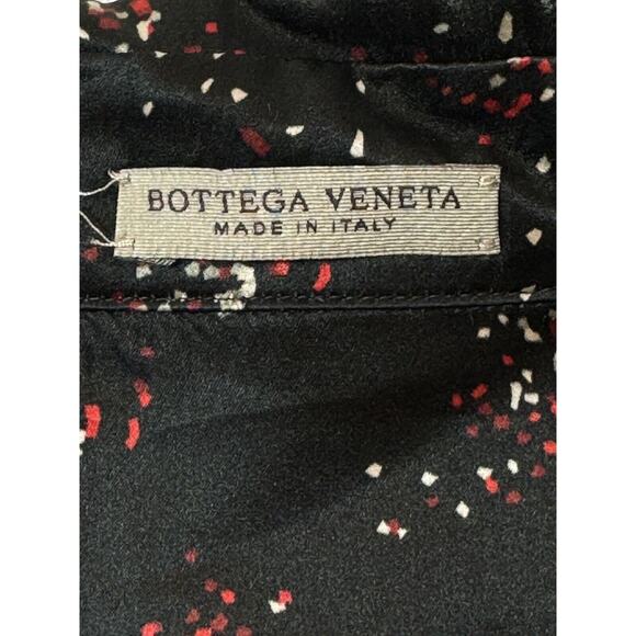 Bottega Veneta Black Pixel Pattern Pyjama Shirt Mens 50/M Graphic Silk Blend - Picture 16 of 16
